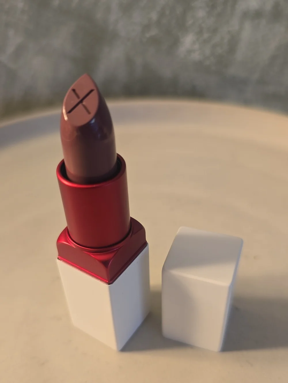 Smashbox Cream Matte Lipstick in Mauve Taupe, Color Spoiler Alert NWOB